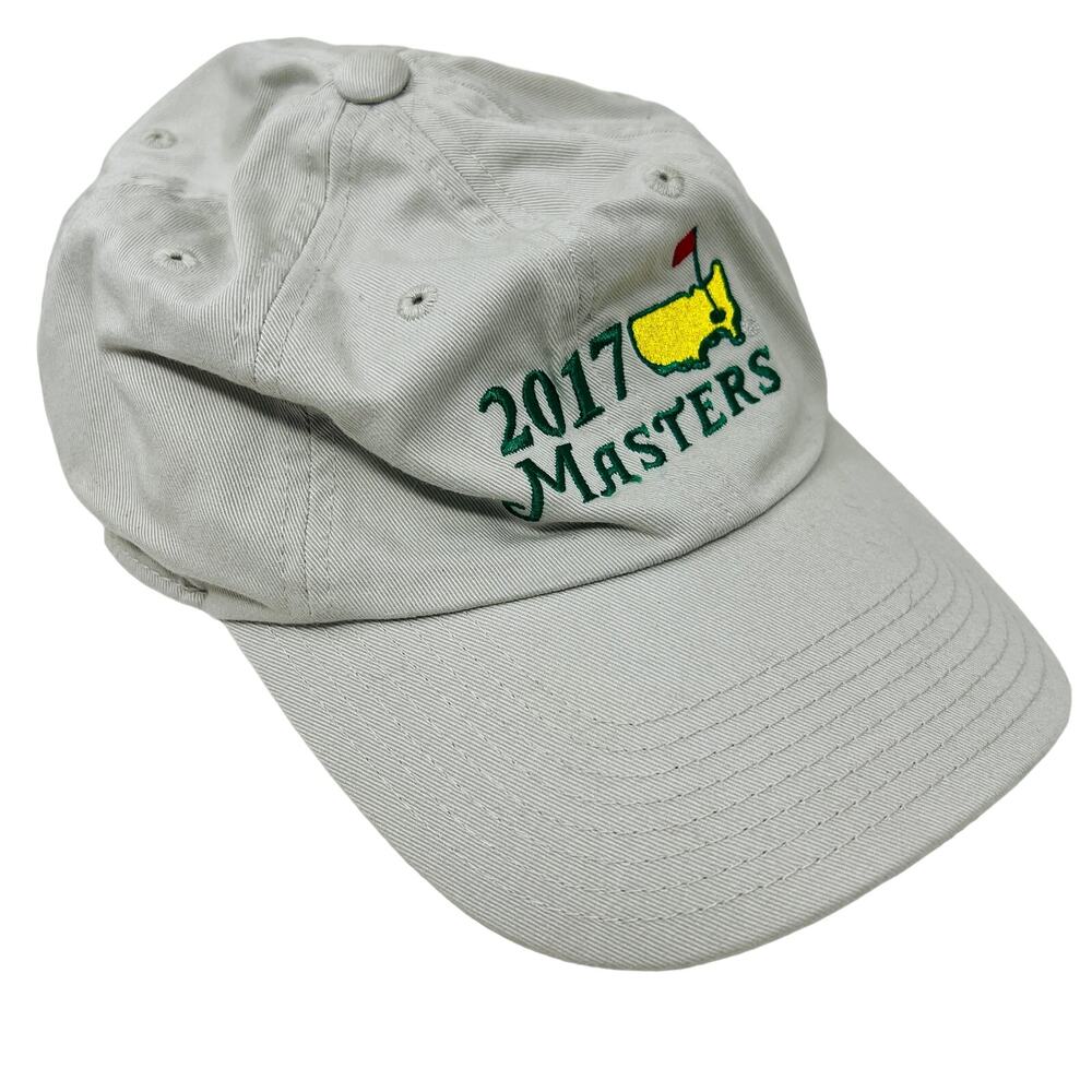 Masters 2017 Hat Cap Adjustable Merch Golf Casual Sport Beige